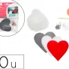 Kit feutrine sodertex 3 coeurs poppy heart a fabriquer 2mm diam. 80mm 10 sachets individuels 3 coloris