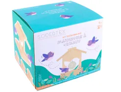 Kit mangeoire en bois + colle - 12 x 14,5 x 11,5 cm - 1 pc - 1 color