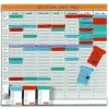 Kit office nobo hebdomadaire 8 colonnes 24 fentes 700 fiches indice 2 7 coloris 100 fiches blanches indice 1 48x48x1.5cm