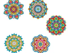 Kit oz international mandalas a diamanter 15 unites