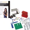 Kit planning bi-office tableau blanc 5 feuilles magnétiques 3 rubans magnétiques 5mm 10 aimants 15mm 305x215x15cm