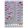 Kit planning nobo hebdomadaire polyvalent 10 colonnes 54 fentes livré avec 1000 fiches indice 2 10 coloris 96x64.5cm