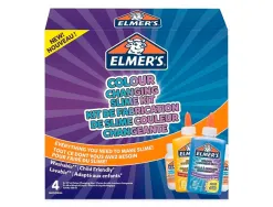 Kit pour slime changuement couleur elmer's colle /liquide magique /activateur slime bleu/violet et jaune/rouge