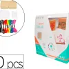 Kit sodertex string art orig'animals avec planches mousse epingles plastique fils couleur feuilles papier