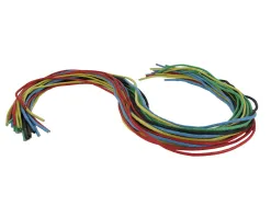 Lacet coton o'color 70cm diametre 2mm lacage ou tissage 5 coloris assortis lot 25 unites