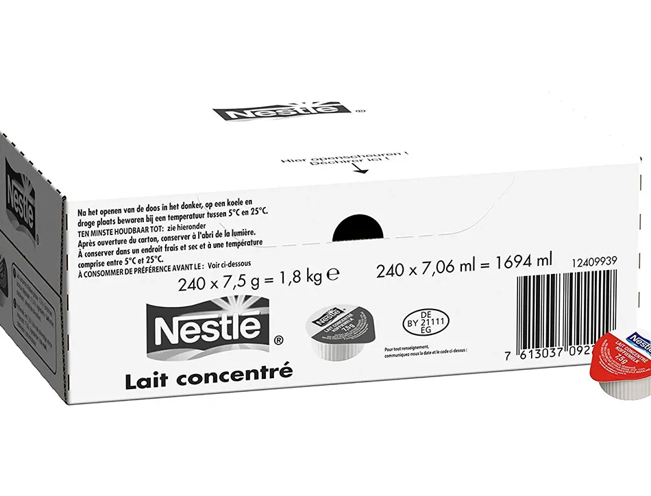 Lait concentre regilait 240 coupelles de 7,5g