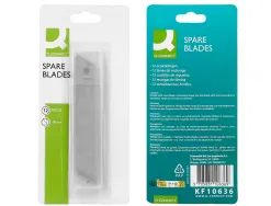 Lame 18mm de rechange q-connect pour cutters kf10632/kf10635/kf10937/kf10634 blister 12 unites