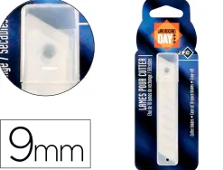 Lame rechange jpc cutter acier inoxydable 9mm etui de 10