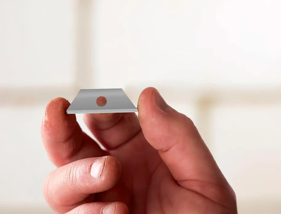 Lame rechange q-connect cutter étroit 9mm blister 10 unités