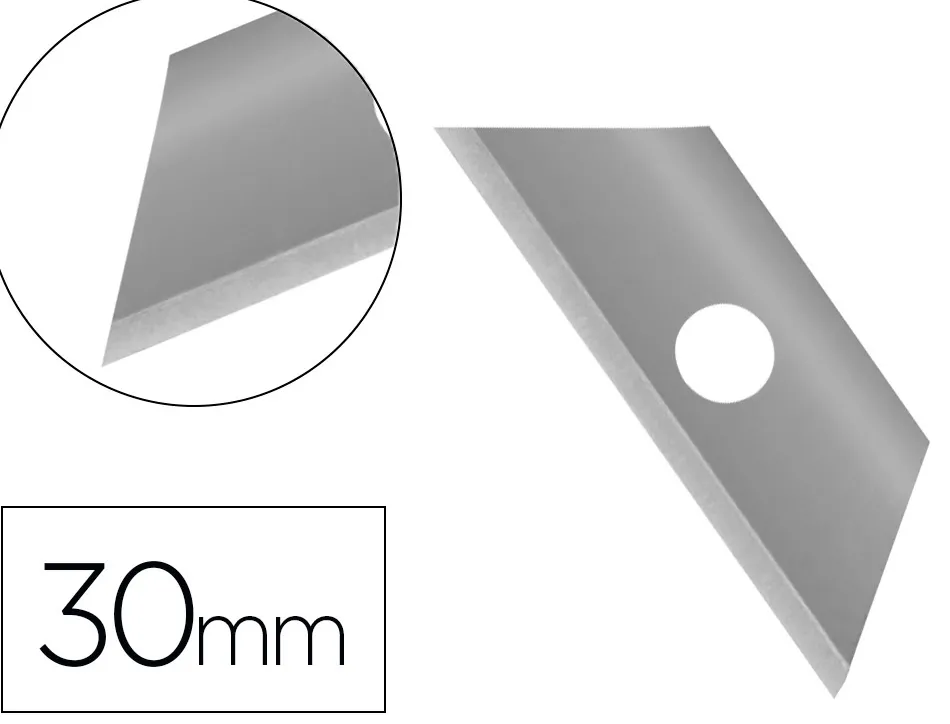 Lame rechange q-connect cutter étroit 9mm blister 10 unités
