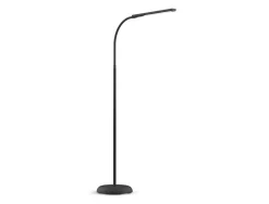 Lampadaire led maul liseuse pirro intesite reglable tete et socle aluminium hauteur 126,5cm coloris noir