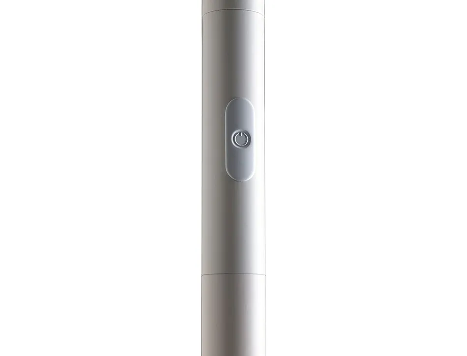 Lampadaire unilux led pryska metal laque et bois variateur 4000 lumen coloris blanc/hetre