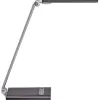 Lampe bureau maul pure classe a bras et tete aluminium reglage 7 positions cordon 1.5m bras extensible 185cm