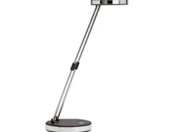 Lampe bureau maulpuck led basse consommation classe a 5wcordon 1,7m bras extensible 185 a 330mm coloris noir