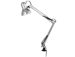 Lampe bureau q-connect antares puissance 40w dimensions 720x160mm coloris argent