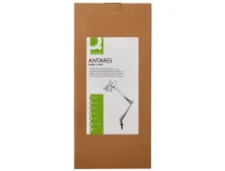 Lampe bureau q-connect antares puissance 40w dimensions 720x160mm coloris argent