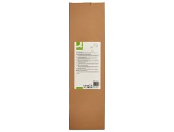 Lampe bureau q-connect deneb metal details bois interrupteur double articulation coloris noir