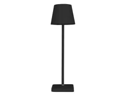 Lampe bureau q-connect nova led 2w 200 lm metal tactile rechargeable par usb-c coloris noir