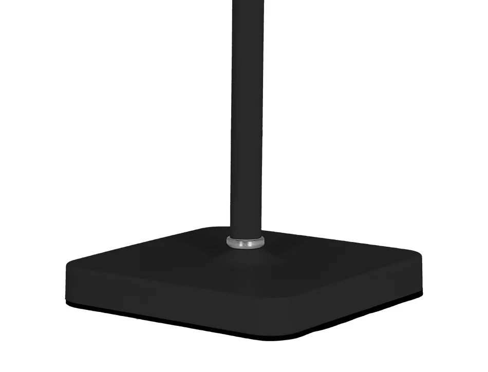 Lampe bureau q-connect nova led 2w 200 lm metal tactile rechargeable par usb-c coloris noir