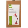 Lampe bureau q-connect polaris puissance 40w dimensions 150x430x160mm coloris rouge