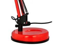 Lampe bureau q-connect polaris puissance 40w dimensions 150x430x160mm coloris rouge