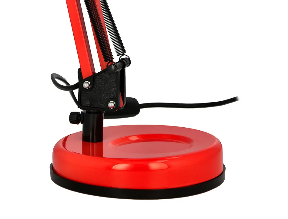 Lampe bureau q-connect polaris puissance 40w dimensions 150x430x160mm coloris rouge