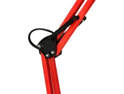 Lampe bureau q-connect polaris puissance 40w dimensions 150x430x160mm coloris rouge