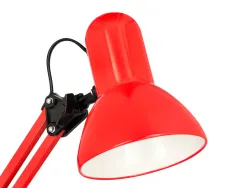Lampe bureau q-connect polaris puissance 40w dimensions 150x430x160mm coloris rouge