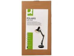 Lampe bureau q-connect polaris puissance 40w dimensions 150x430x160mm coloris noir