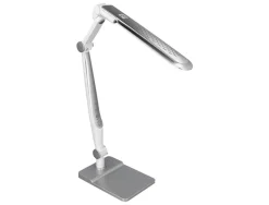 Lampe bureau q-connect professionelle abs 32 leds 9w interr upteur tactile 3 niveaux intensité coloris chromé