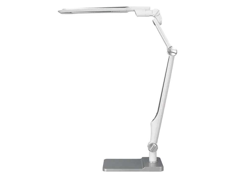 Lampe bureau q-connect professionelle abs 32 leds 9w interr upteur tactile 3 niveaux intensité coloris chromé