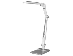 Lampe bureau q-connect professionelle abs 32 leds 9w interr upteur tactile 3 niveaux intensité coloris chromé