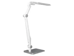 Lampe bureau q-connect professionelle abs 32 leds 9w interr upteur tactile 3 niveaux intensité coloris chromé