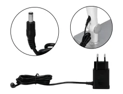 Lampe bureau q-connect professionelle abs 32 leds 9w interr upteur tactile 3 niveaux intensité coloris chromé