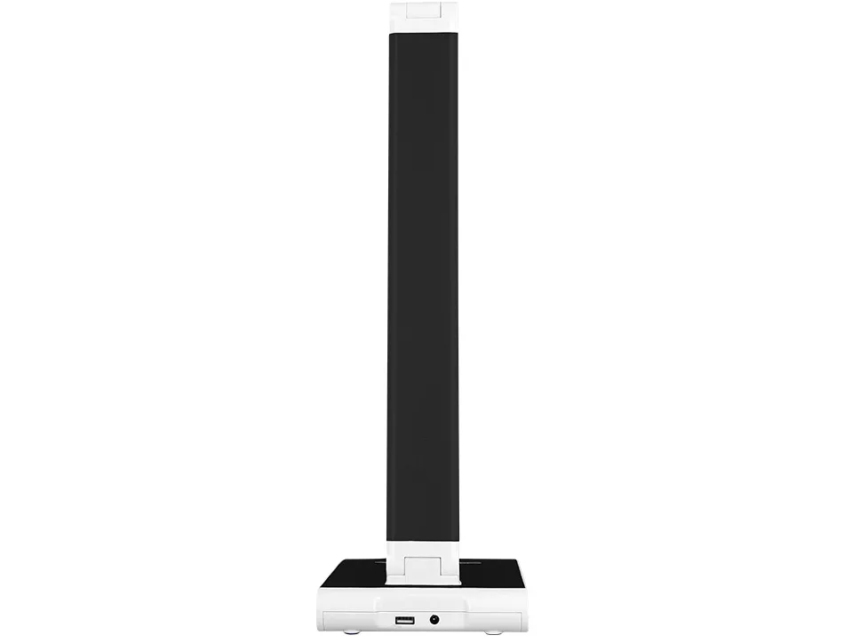 Lampe bureau q-connect sirio led 13w 800 lm tactile 3 niveaux luminosite intensite reglable coloris noir