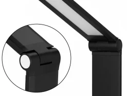 Lampe bureau q-connect vega 52 led puissance 10w dimensions 190x380x320mm coloris noir
