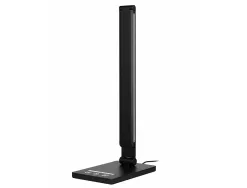 Lampe bureau q-connect vega 52 led puissance 10w dimensions 190x380x320mm coloris noir