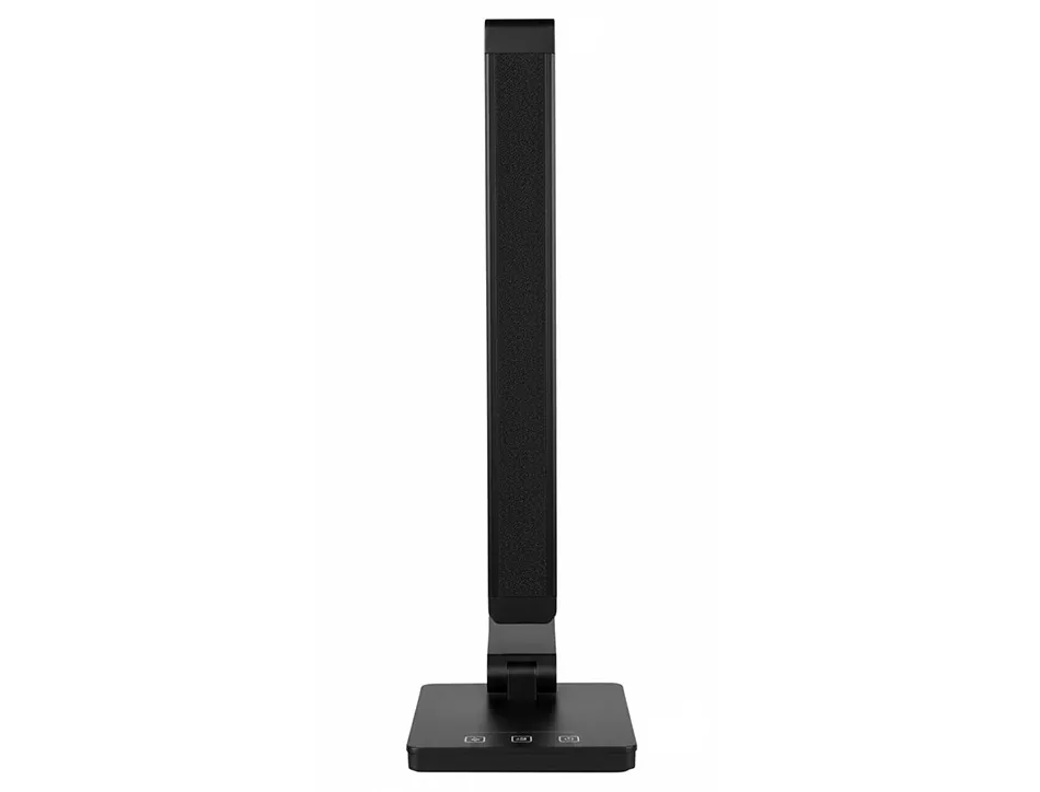 Lampe bureau q-connect vega 52 led puissance 10w dimensions 190x380x320mm coloris noir