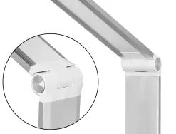 Lampe bureau q-connect vega 52 led puissance 10w dimensions 190x380x320mm coloris blanc