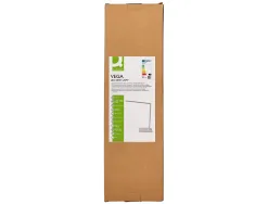 Lampe bureau q-connect vega 52 led puissance 10w dimensions 190x380x320mm coloris blanc