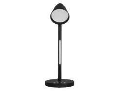 Lampe de bureau q-connect abs tactile 6w 32 led cct 3000k-6300k 360lm e=1000lux coloris noir