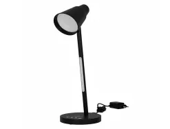 Lampe de bureau q-connect abs tactile 6w 32 led cct 3000k-6300k 360lm e=1000lux coloris noir