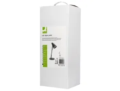 Lampe de bureau q-connect abs tactile 6w 32 led cct 3000k-6300k 360lm e=1000lux coloris noir