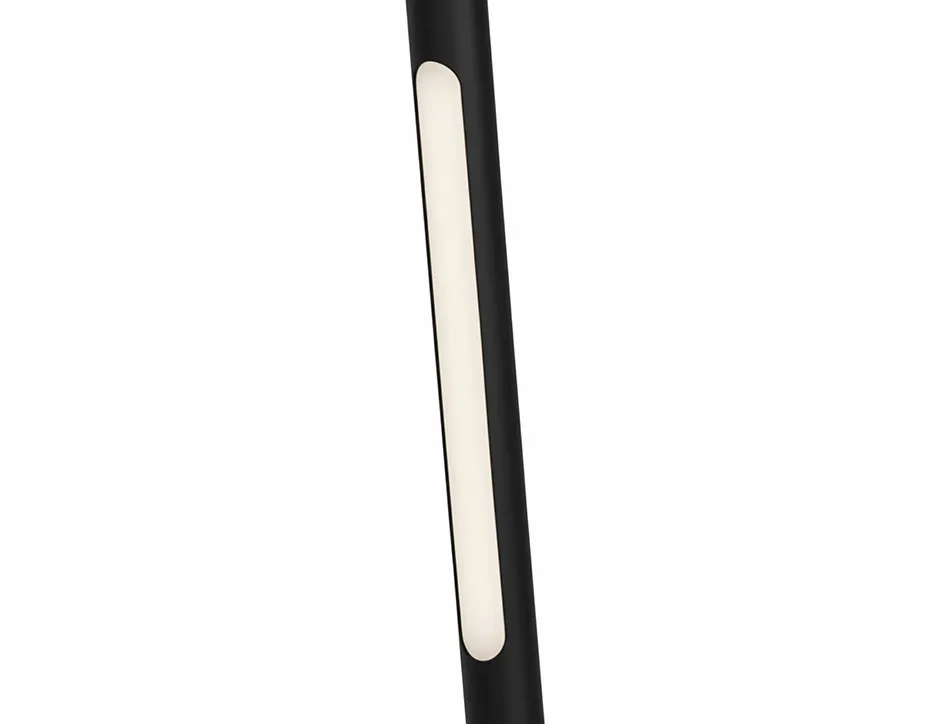 Lampe de bureau q-connect abs tactile 6w 32 led cct 3000k-6300k 360lm e=1000lux coloris noir
