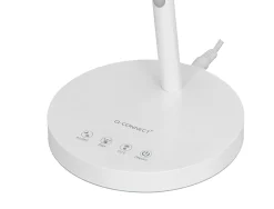 Lampe de bureau q-connect abs tactile 6w 32 led cct 3000k-6300k 360lm e=1000lux coloris blanc
