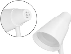 Lampe de bureau q-connect abs tactile 6w 32 led cct 3000k-6300k 360lm e=1000lux coloris blanc