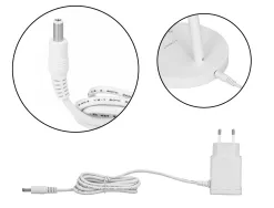 Lampe de bureau q-connect abs tactile 6w 32 led cct 3000k-6300k 360lm e=1000lux coloris blanc