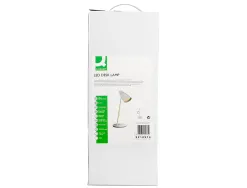 Lampe de bureau q-connect abs tactile 6w 32 led cct 3000k-6300k 360lm e=1000lux coloris blanc