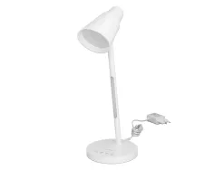 Lampe de bureau q-connect abs tactile 6w 32 led cct 3000k-6300k 360lm e=1000lux coloris blanc