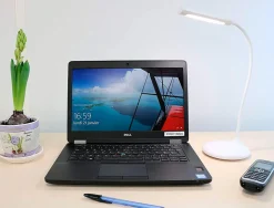 Lampe de bureau unilux led nelly sans fil batterie cable usb 400 lumen classe energetique a coloris blanc